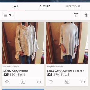 2 poncho sweater bundle!